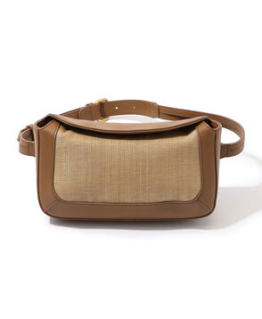 L'Avenir レザーコンビ 2way ショルダーバッグ