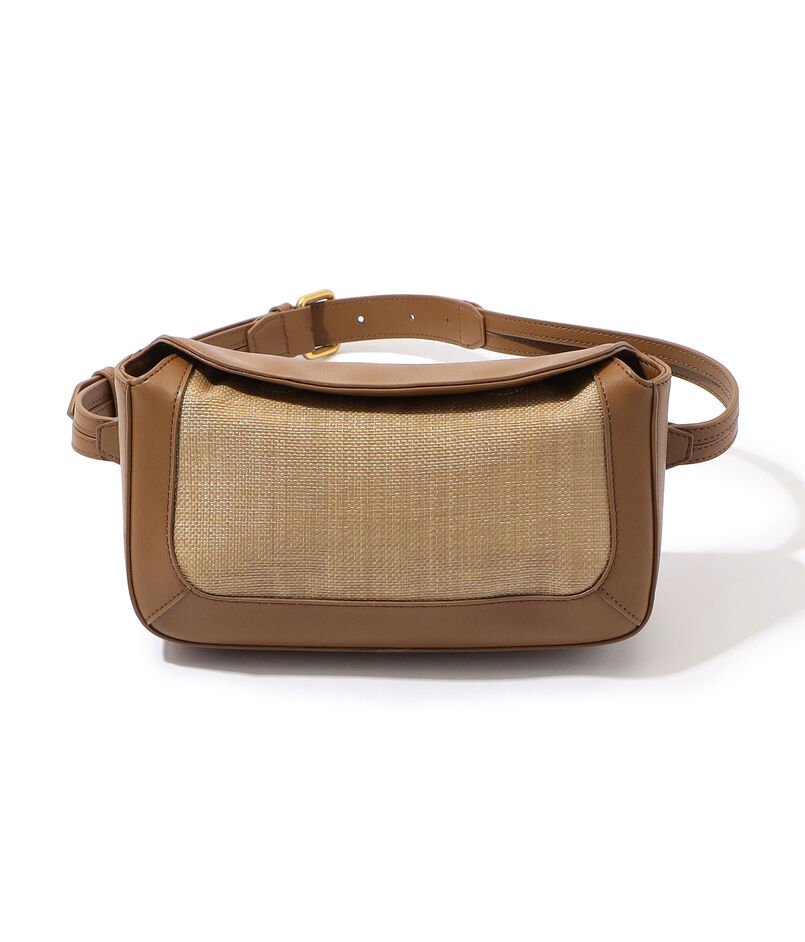 L'Avenir レザーコンビ 2way ショルダーバッグ