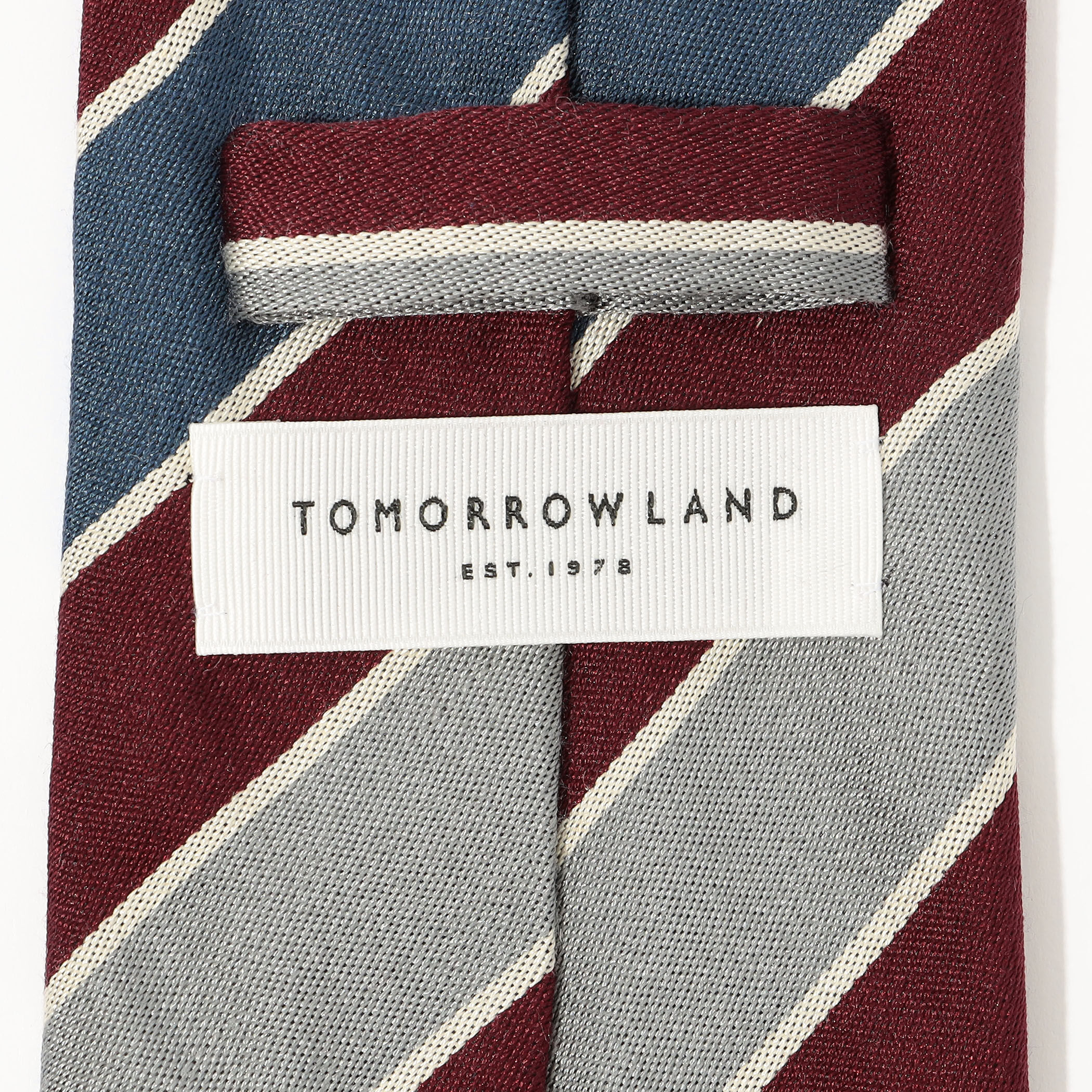 TOMORROWLAND シルク レジメンタルストライプ ネクタイ