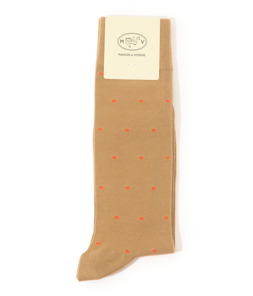 MAISON et VOYAGE オーガニックコットン ドットソックス