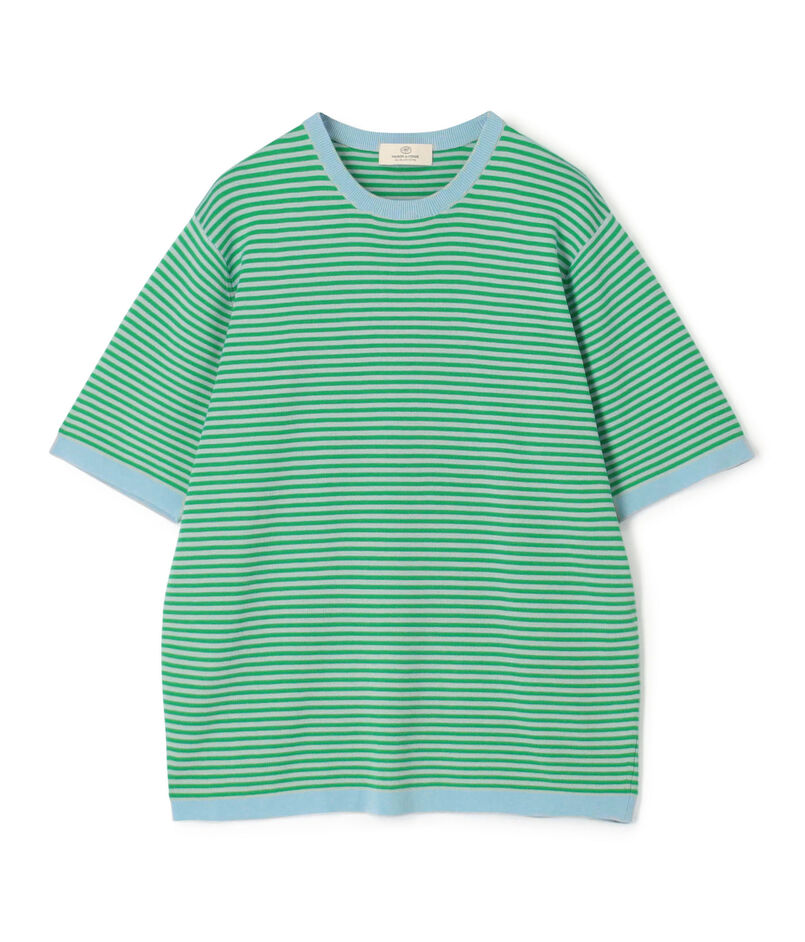シーアイランドコットン クルーネックプルオーバーニットTシャツ
