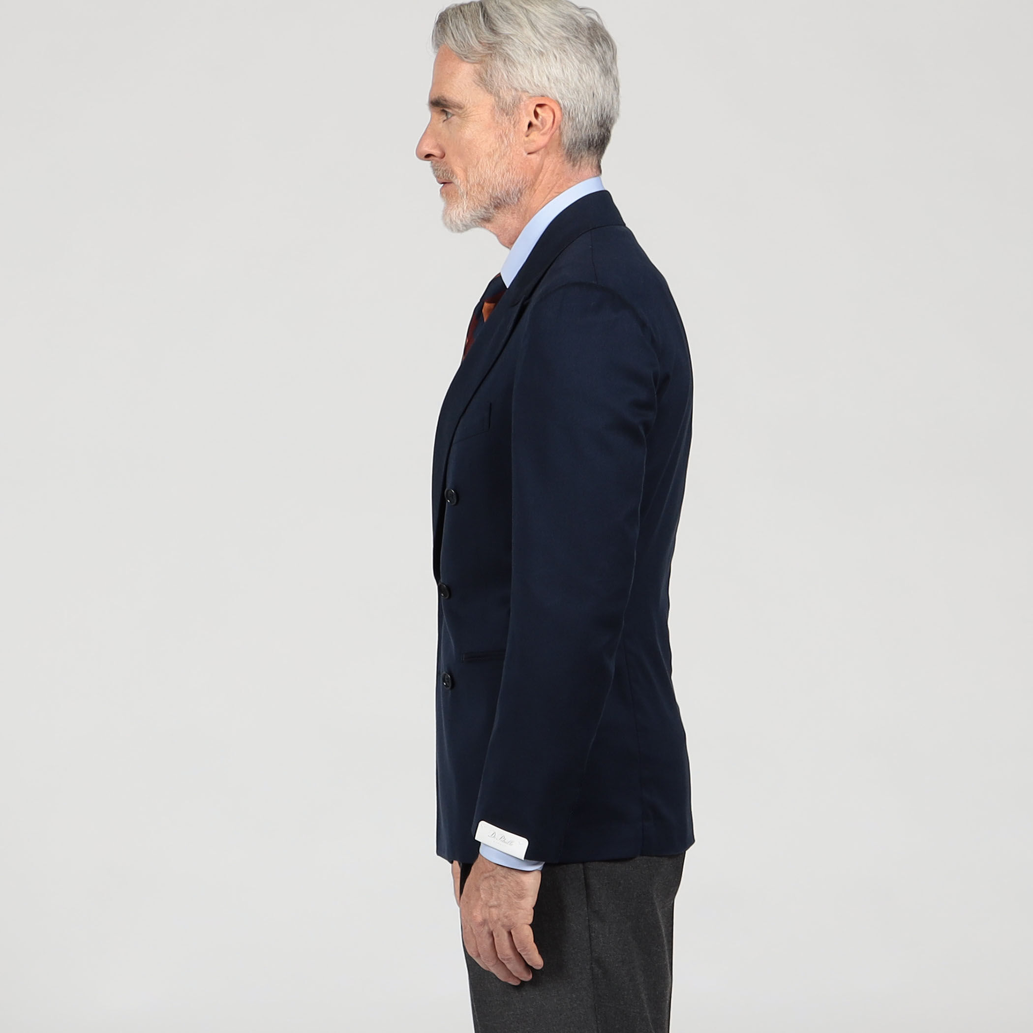 別注】De Petrillo SIBILLA コットンシルクツイル ダブルブレステッド