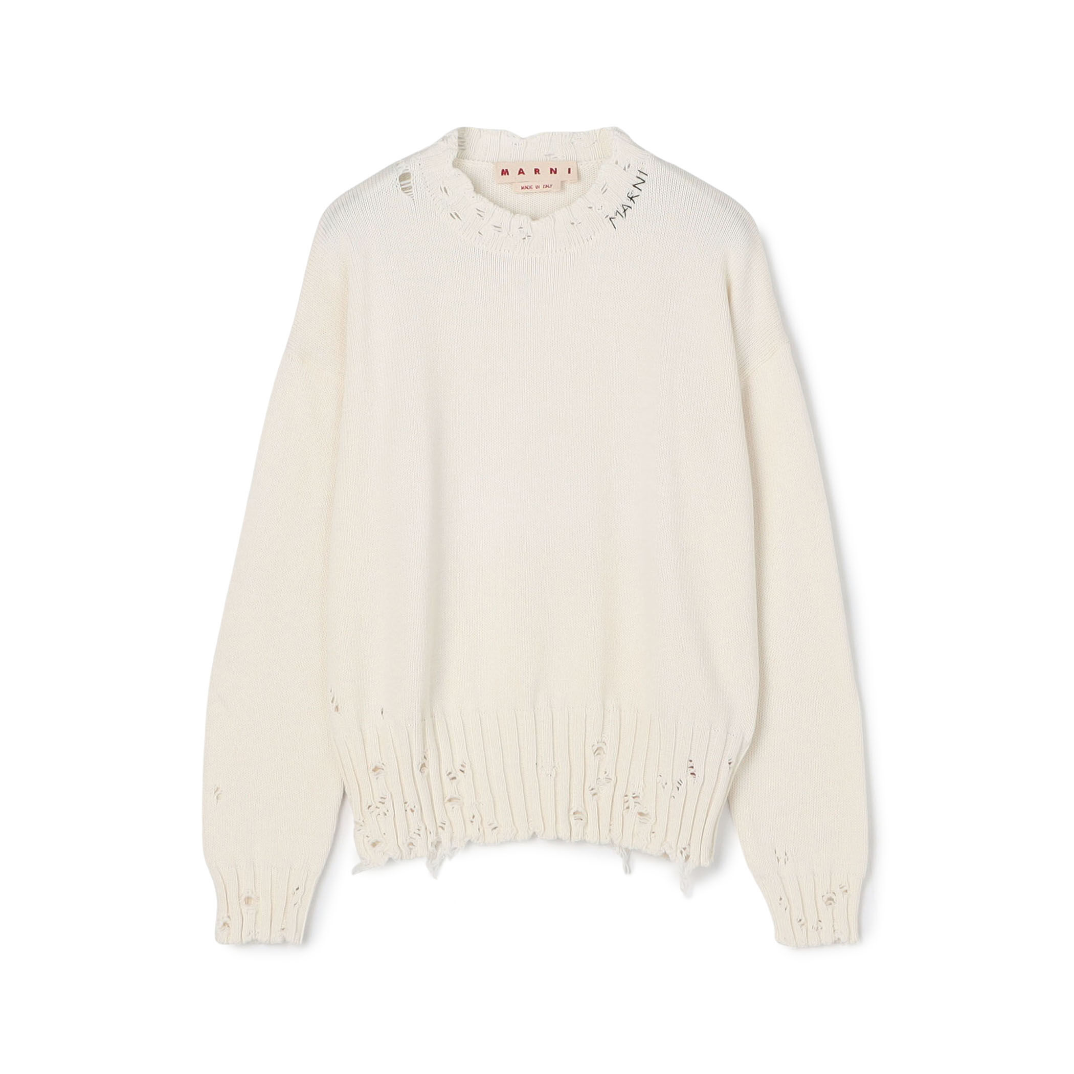 MARNI コットンクルーネックカットソー MARNI コットン クルーネック プルオーバー｜トゥモローランド 公式通販