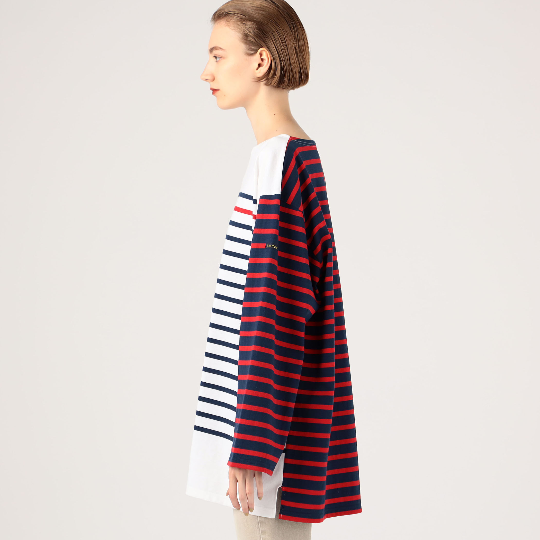 Le minor×TOMORROWLANDビッグバスクシャツ 別注】Le minor×TOMORROWLAND クレイジーパターン ビッグバスク