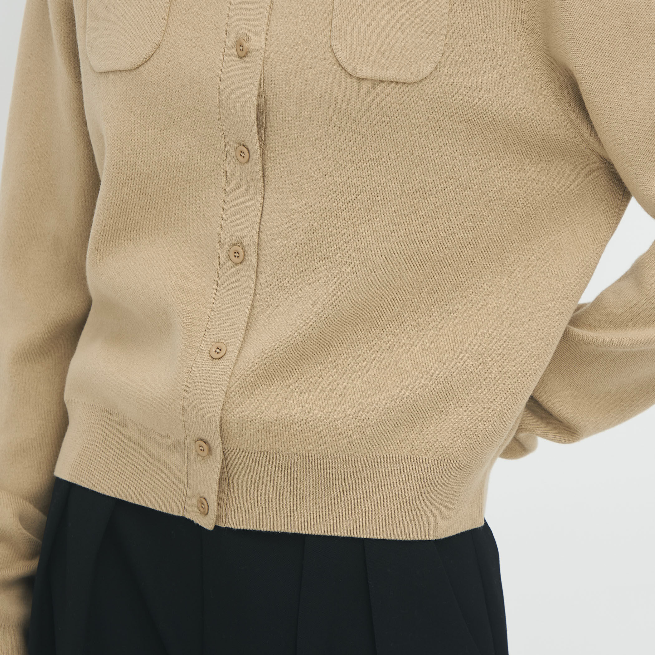 コットンカシミヤ クルーネックカーディガン｜トゥモローランド 公式通販