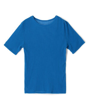 シアーストライプ ハーフスリーブトップス