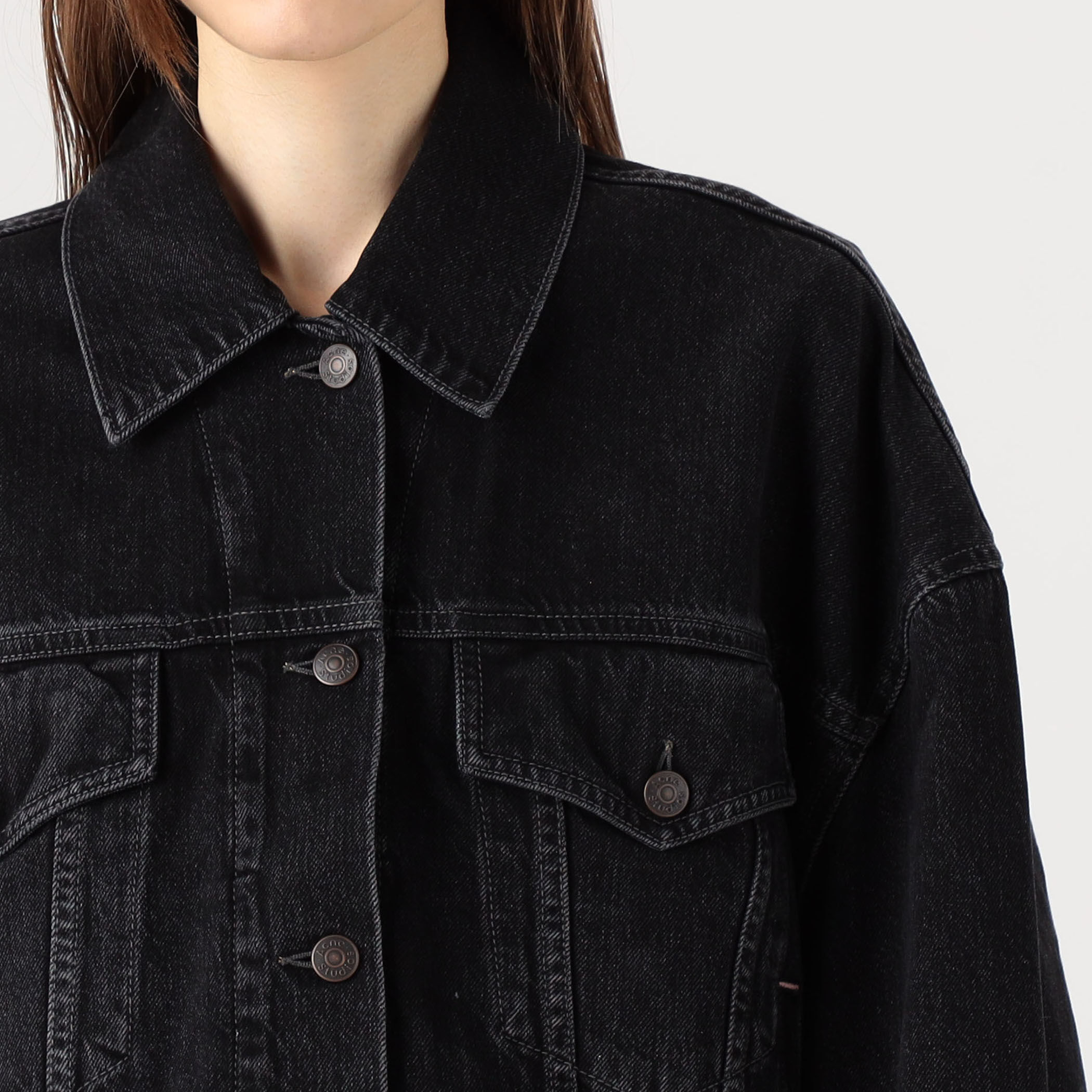 acne ボアデニムジャケット ACNE STUDIOS アクネストゥディオズ 22IC73 Bla Konst