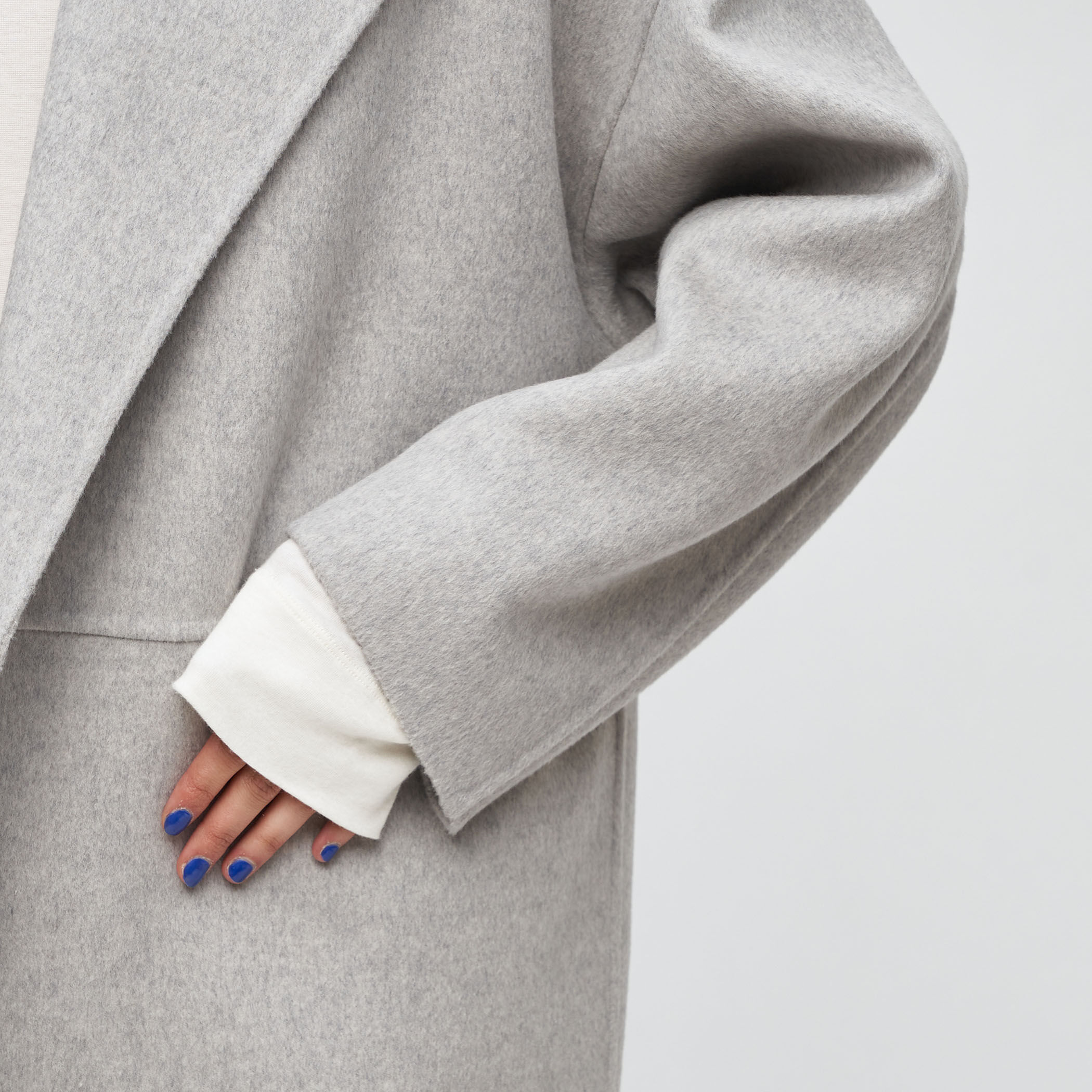 ⭐️デプレDES PRES ダブルフェイスメルトンビーバー ロングコート⭐️ 一部WEB先行予約】ダブルフェイスメルトンビーバー ウィング