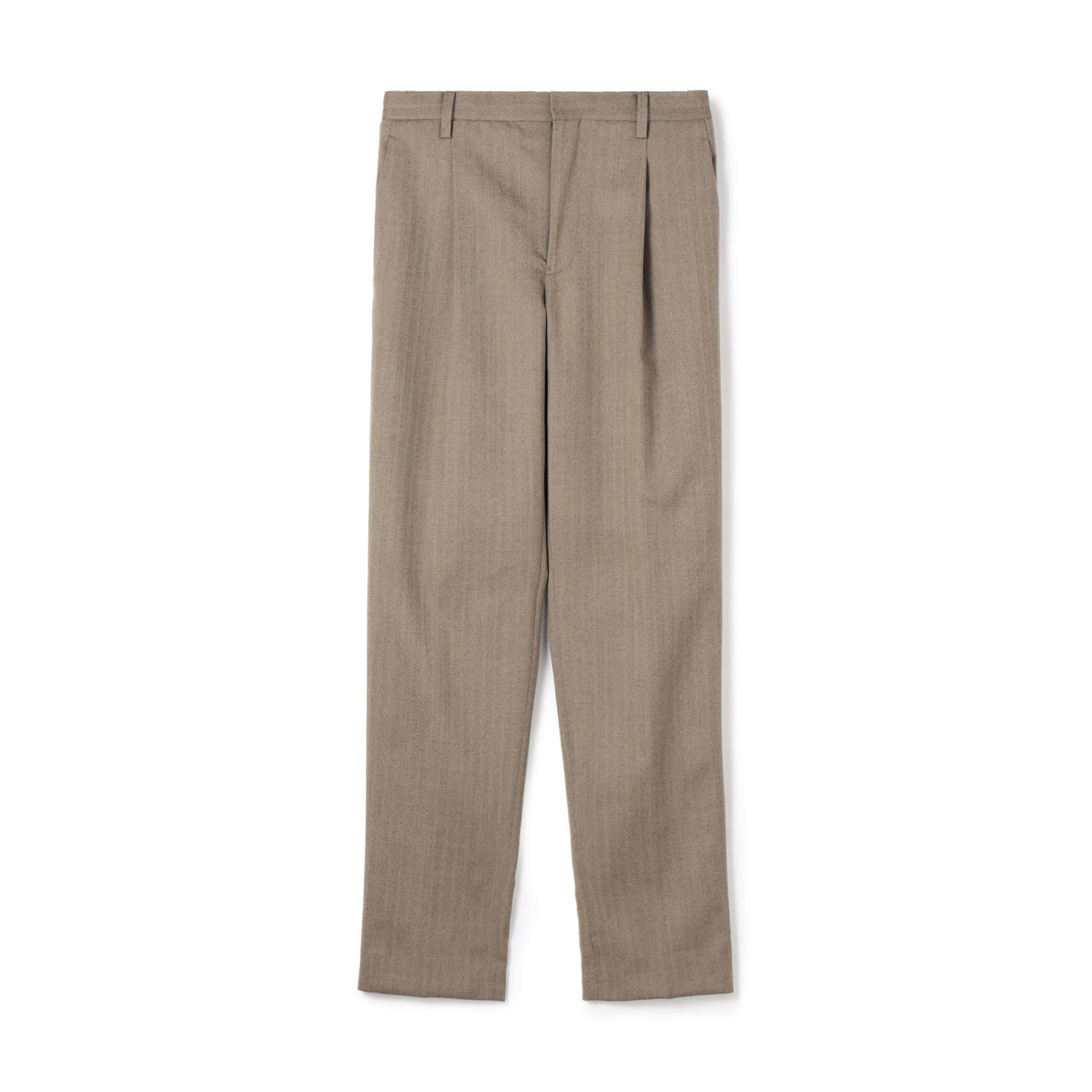 ウールヘリンボーン 1プリーツスラックス｜トゥモローランド 公式通販