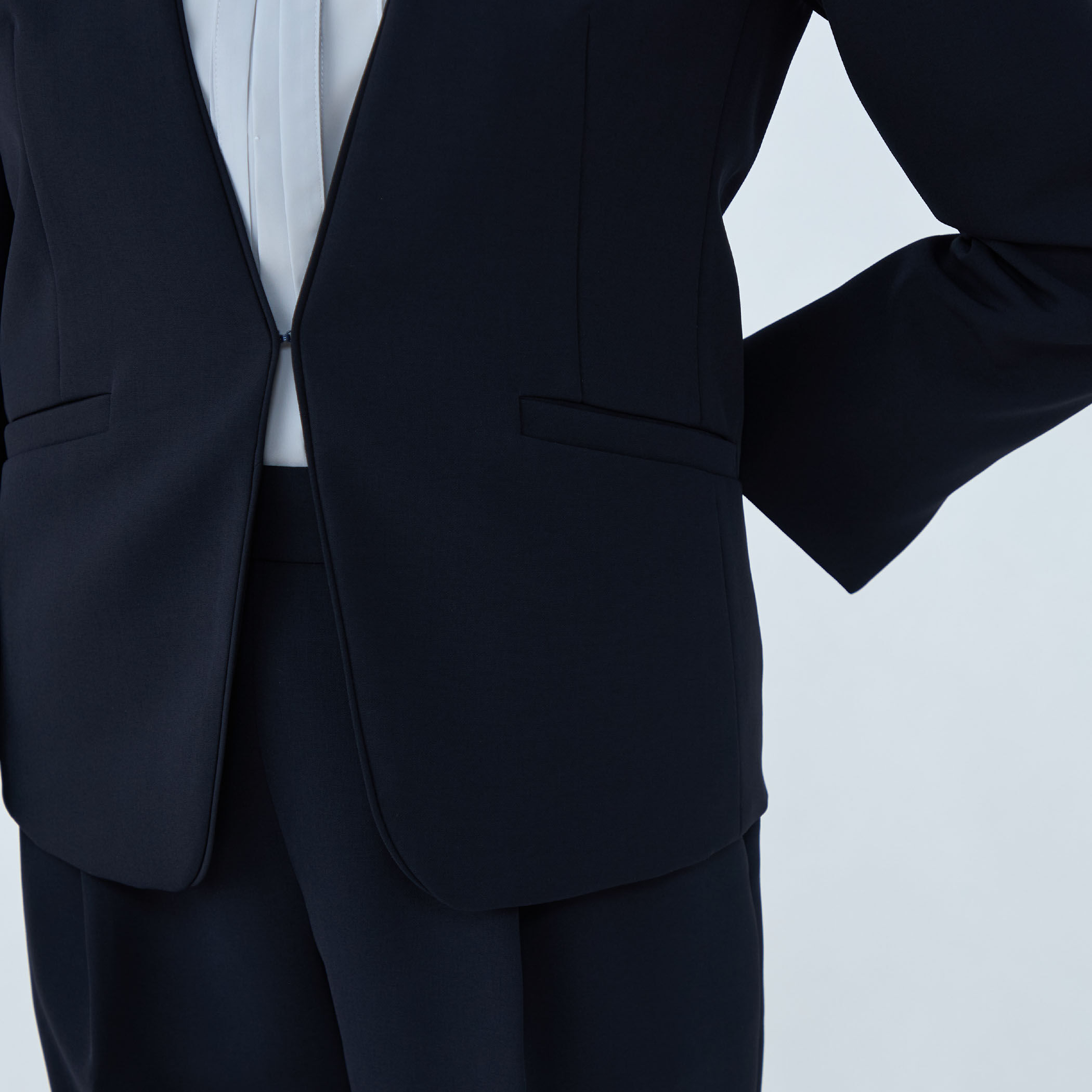 ドライダブルクロス ノーカラージャケット｜トゥモローランド 公式通販