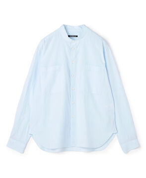 コットン バンドカラーシャツ