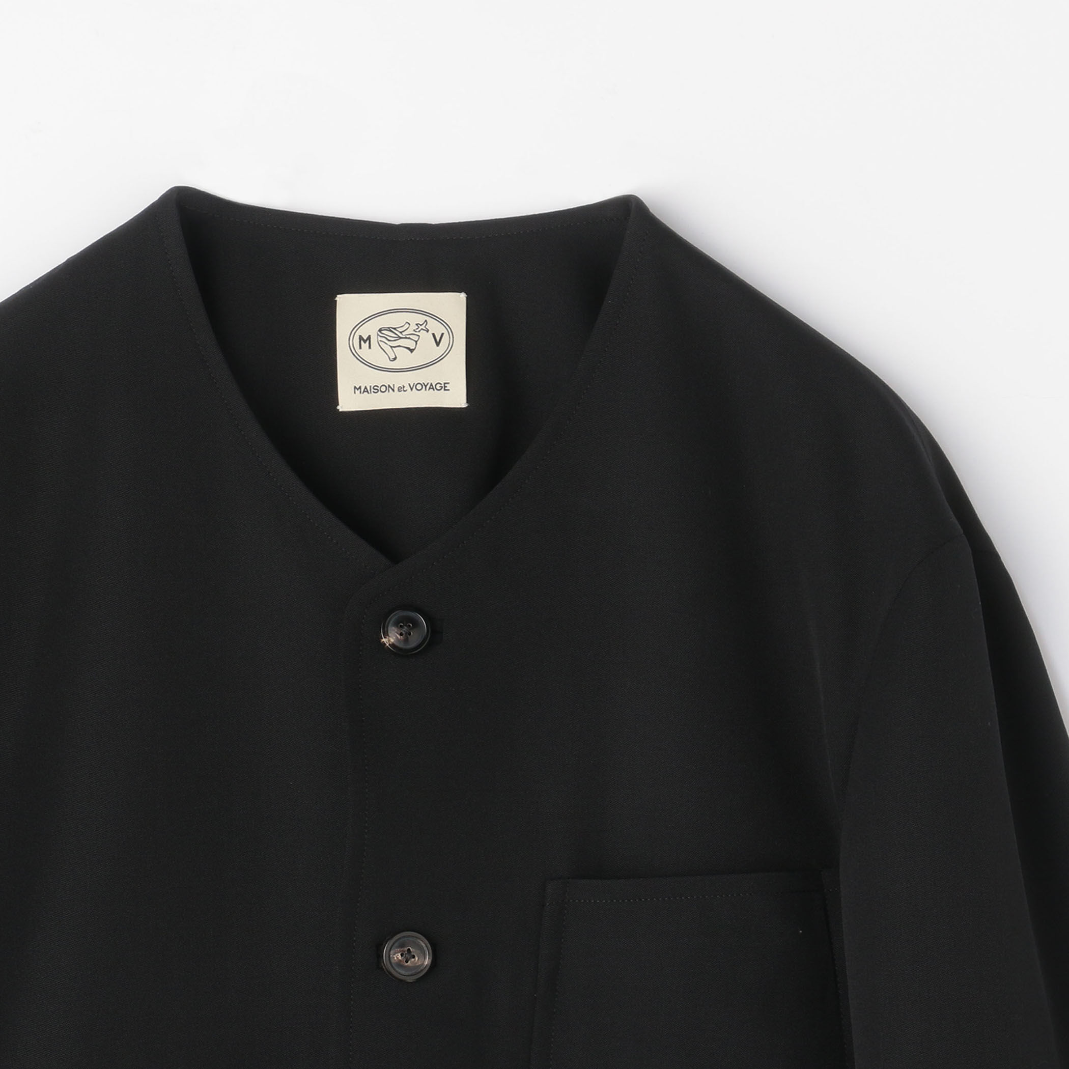 ※最終値下げ　tomorrowland DORMEUIL BARATHEA ウール カラーレスチョアジャケット DORMEUIL BARATHEA