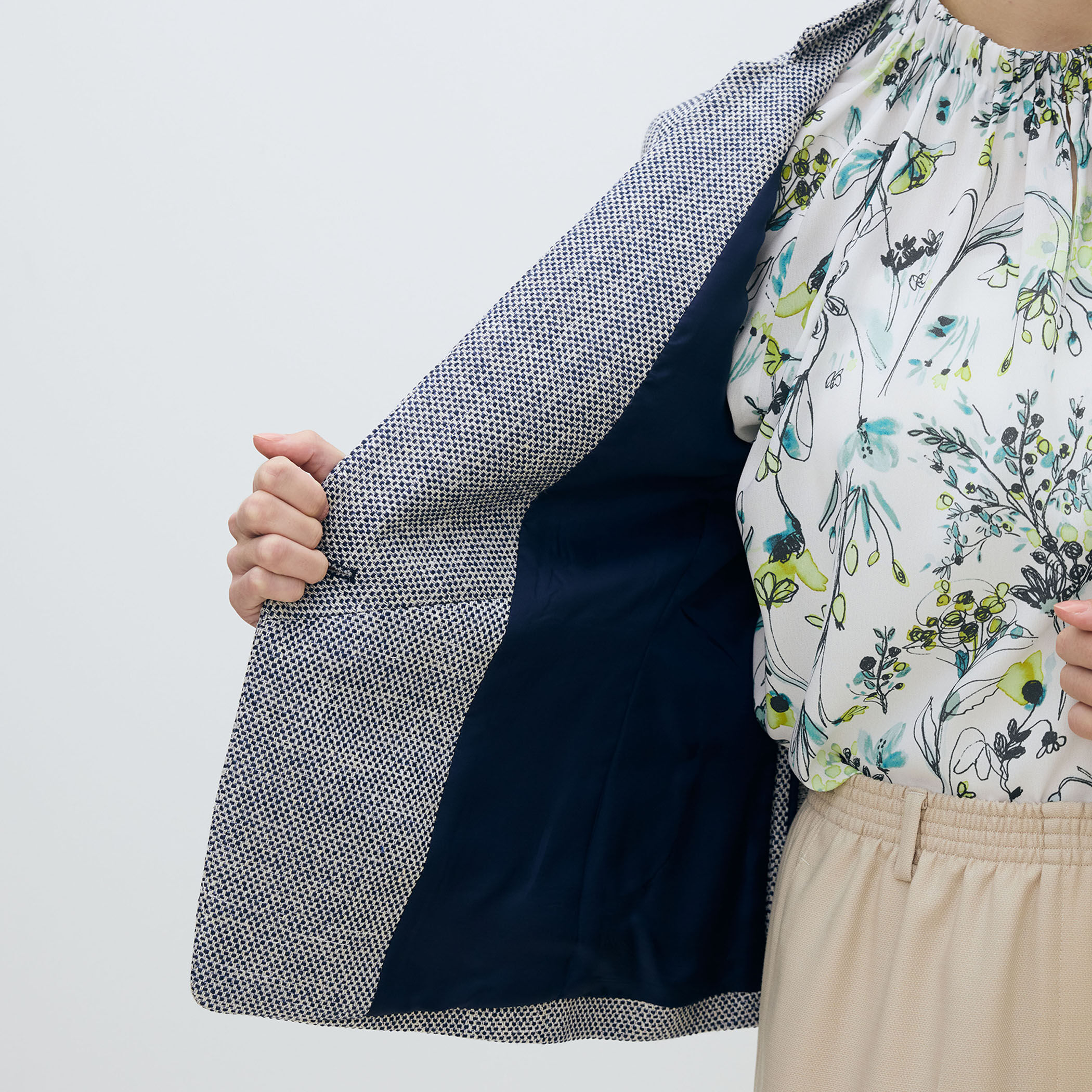 TOMORROWLAND　フラットテープ キザミカラージャケット　36 フラットテープ キザミカラージャケット | maison TOMORROWLAND/メゾン