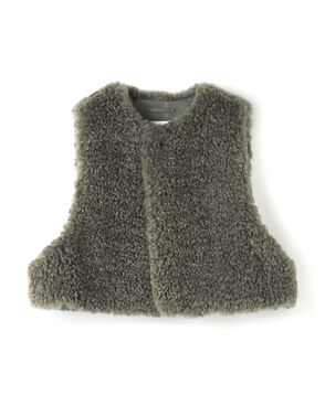 HYKE FAUX SHEARLING VEST