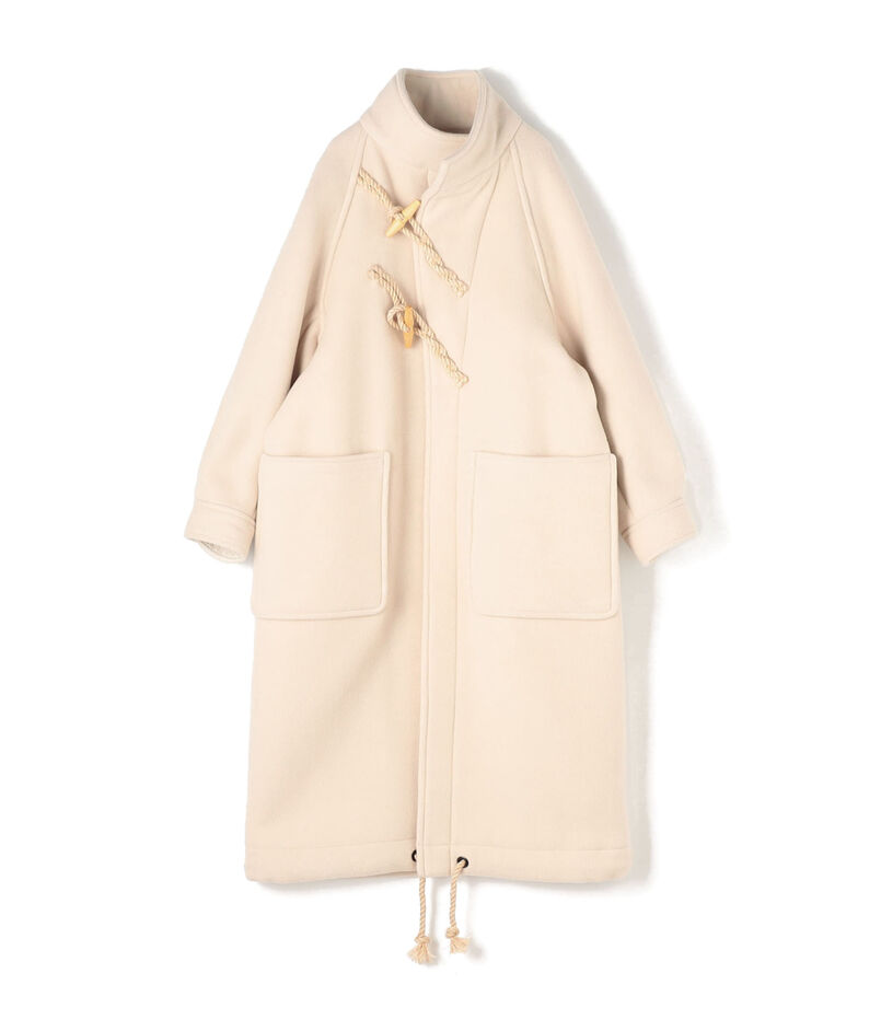 HYKE 待ち遠しい DOUBLE FACE DUFFLE JACKET ベージュ サイズ1