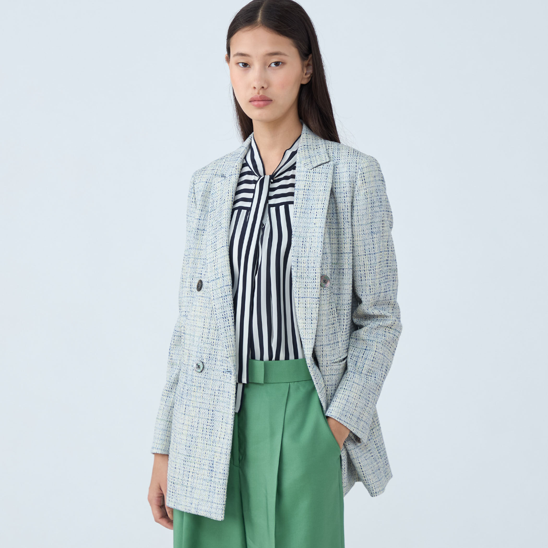 ファンシーテープ ダブルブレストジャケット｜トゥモローランド 公式通販