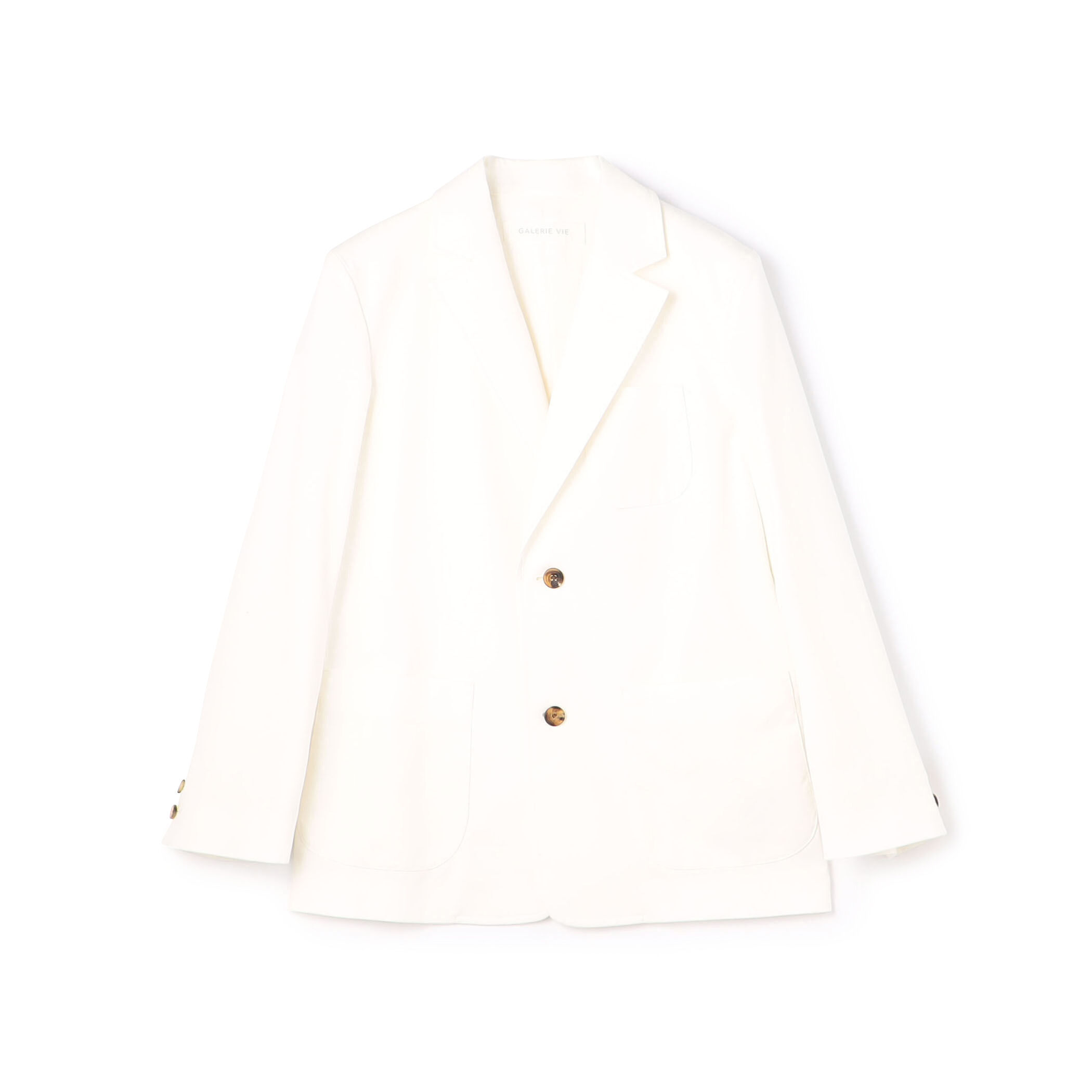 □ノンマーセライズドコットン テーラードジャケット