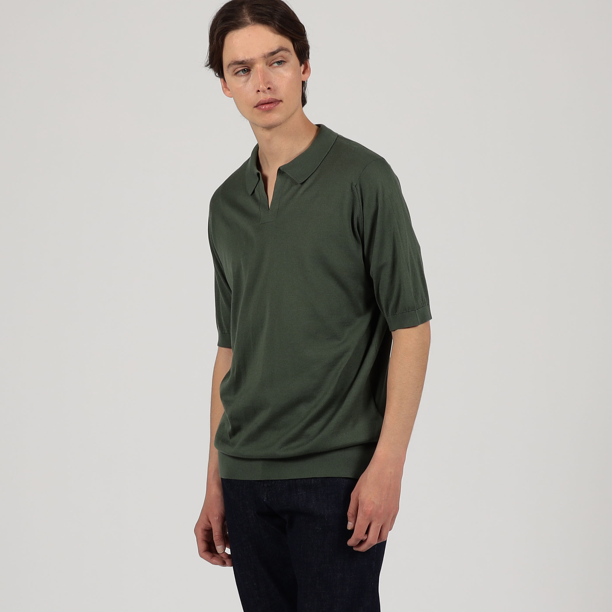 JOHN SMEDLEY DONNELLY コットン スキッパーニット