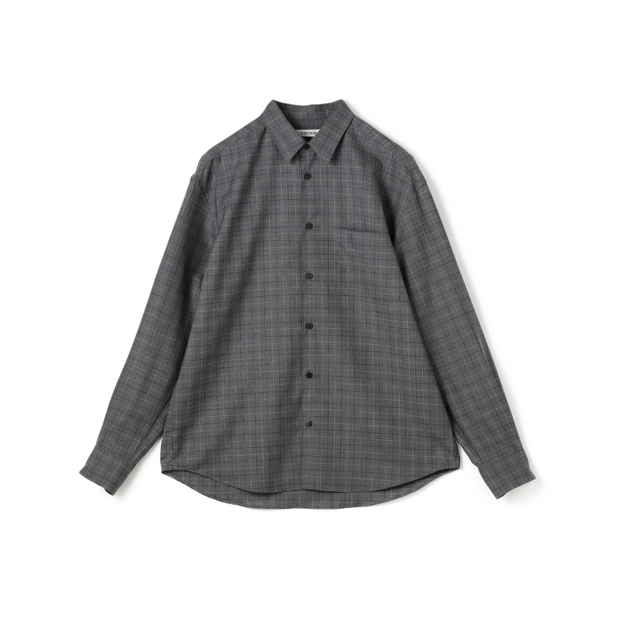 Super120's ウォッシャブルウール リラックスシャツ｜トゥモローランド