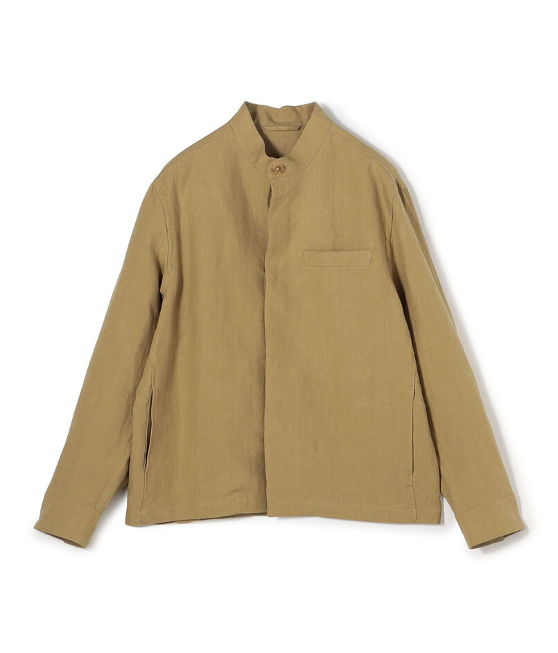 CARUSO リネン スタンドカラーブルゾン