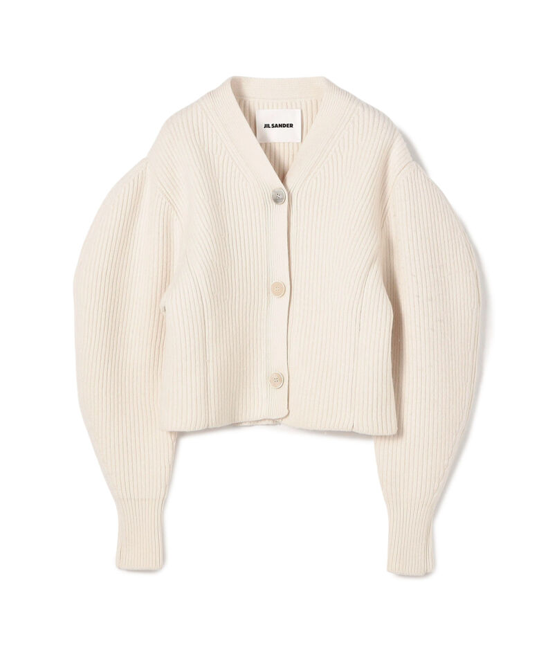 JIL SANDER VN LS CROP CARDIGAN
