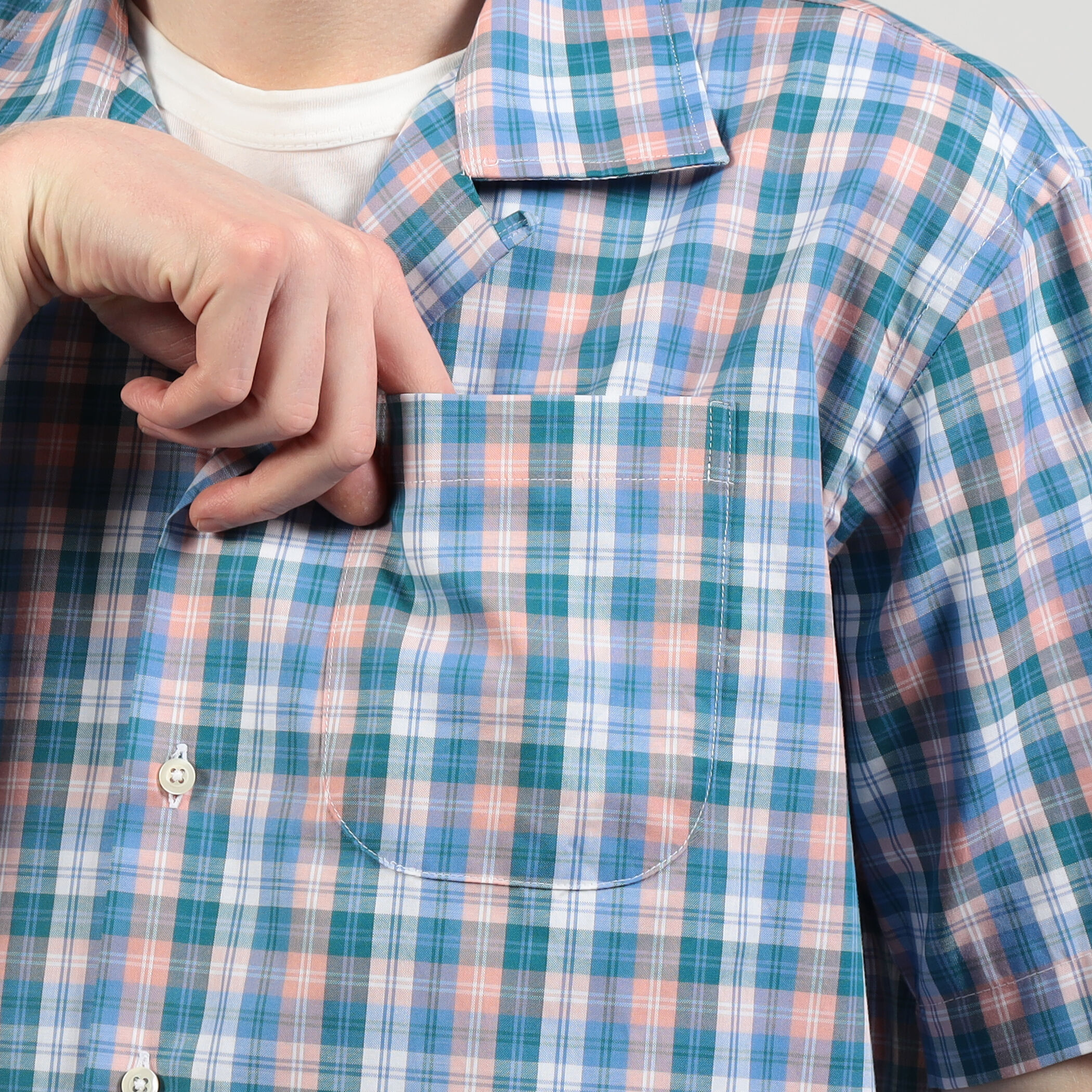 【美品】INDIVIDUALIZED SHIRTS キャンプカラー シャツ L 30%OFF＞INDIVIDUALIZED SHIRTS（インディビジュアライズド