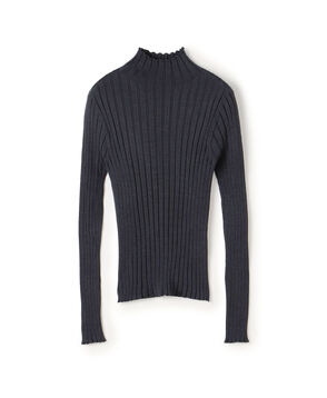 ドメスティックスパンシルク ビルドネックプルオーバー