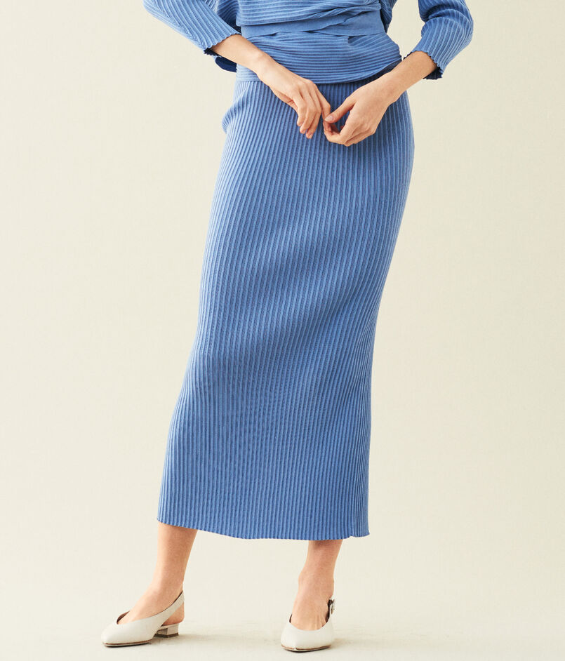 コットンランダムリブ タイトスカート｜トゥモローランド 公式通販 