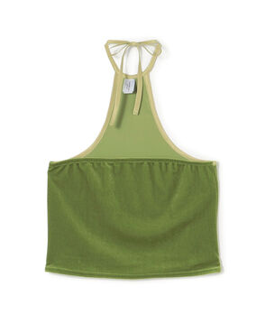 SIMONE WILD TOP DAISY ベルベット バックホルターネックトップ