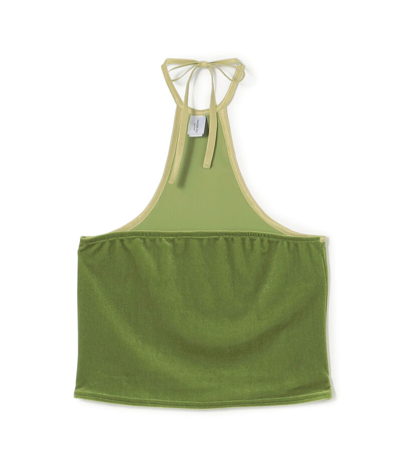 SIMONE WILD TOP DAISY ベルベット バックホルターネックトップ
