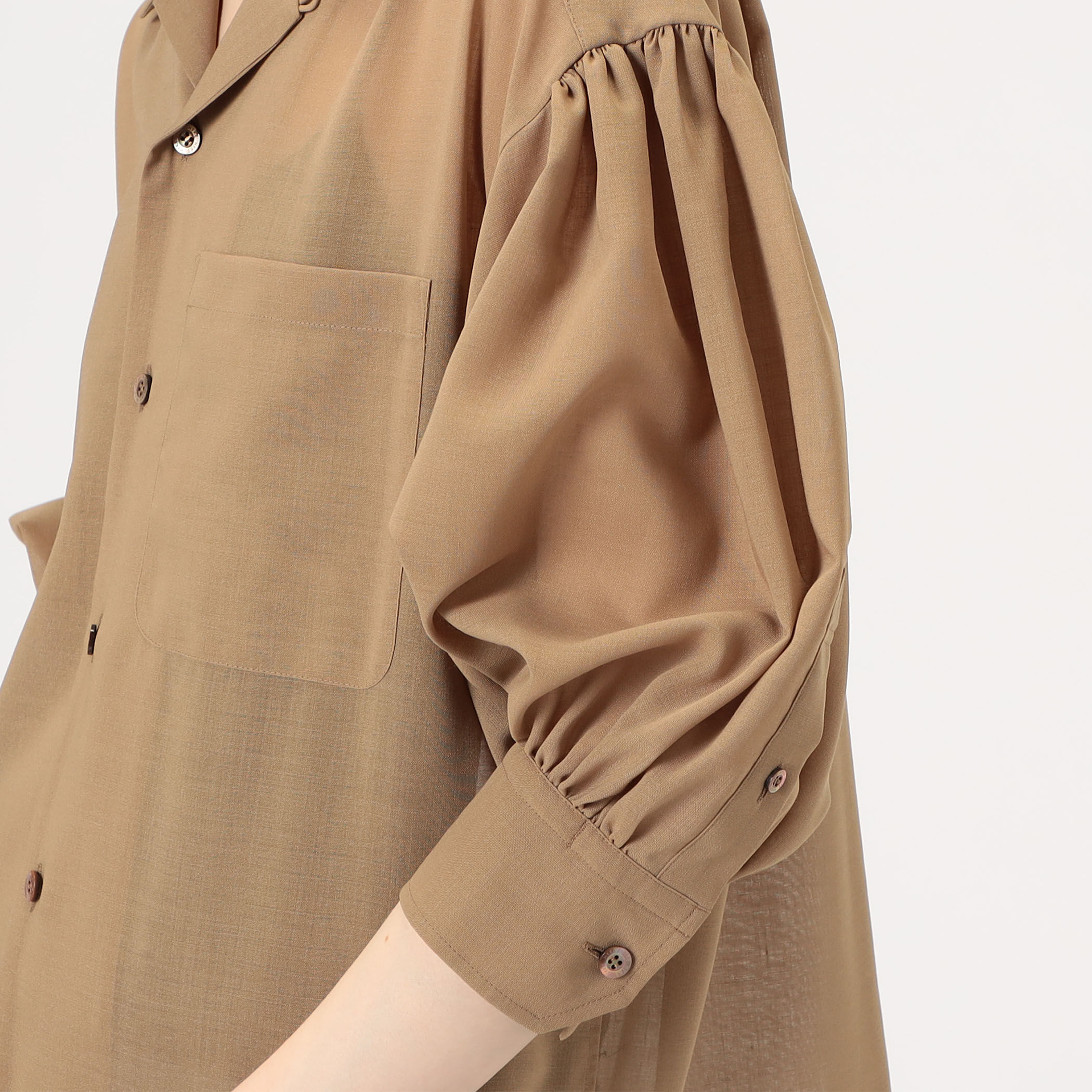 HYKE T/W VOILE BALLOON SLEEVE BLOUSE|トゥモローランド 公式通販 HYKE T/W VOILE BALLOON SLEEVE BLOUSE|トゥモローランド 公式通販