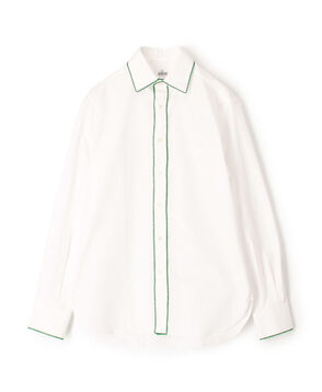 S&eacute;bline コットン パイピングシャツ