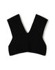 HYKE RIBBED CROPPED VEST