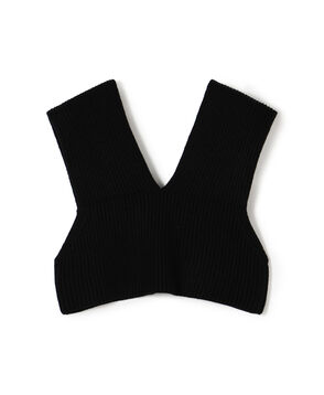 HYKE RIBBED CROPPED VEST