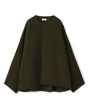 ウールダブルフェイス マントコート