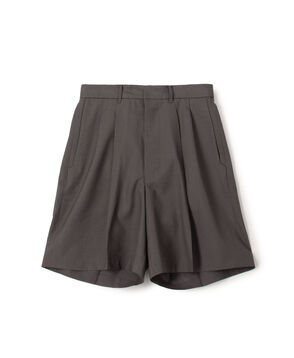 HAVERSACK ATTIRE ポリエステルウール タックショートパンツ
