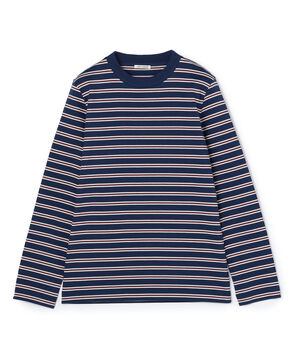 edition pourell コンパクトコットン ボーダープルオーバー
