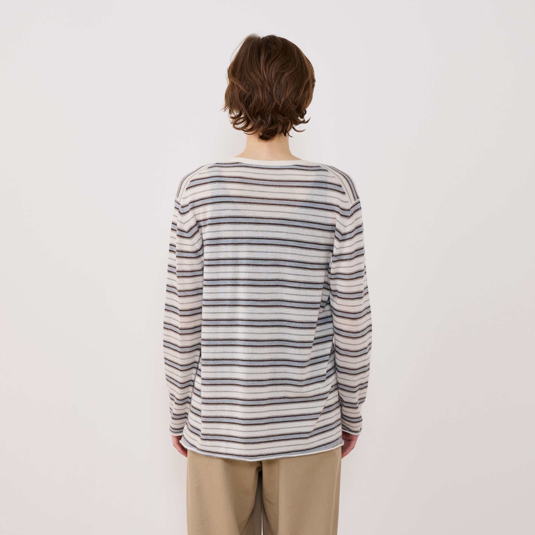 美品★ドゥロワー シルク カシミヤターコイズ リブ Vネック カーディガン カシミヤシルク】Vネックカーディガン（ニット）｜STRASBURGO OUTLET