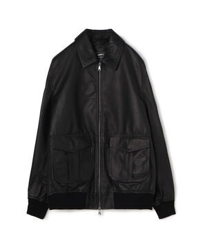 【別注】EMMETI AKRON ラムレザー ブルゾン