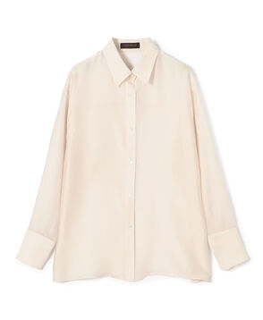 シアーオーガンジー ロングスリーブブラウス