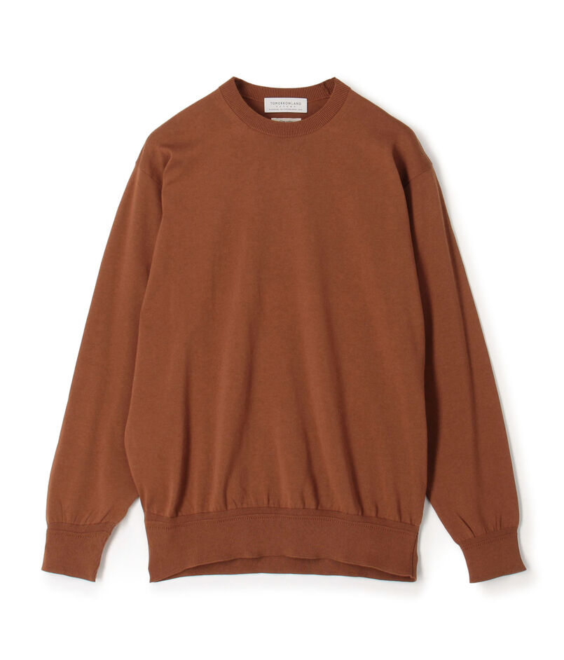 TOMORROWLAND tricot ギザコットン クルーネックプルオーバーニット