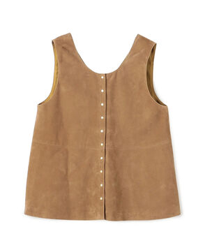 ゴートスエード 2-wayチュニックジレ