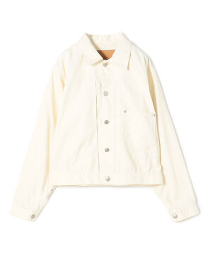 ライトコーデュロイ プリーテッドジャケット