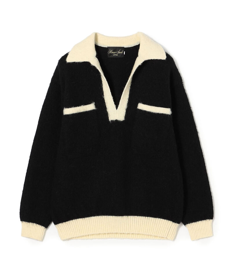 HAVERSACK ATTIRE ウール スキッパープルオーバーニット