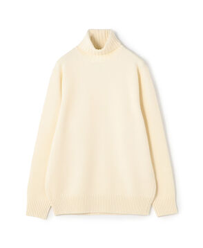 ■TOMORROWLAND tricot スーパーファインラムウール タートルネックニット
