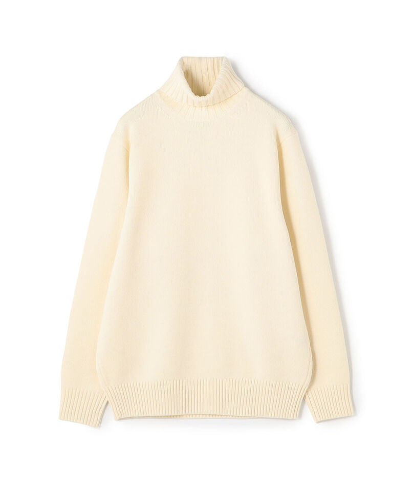 ■TOMORROWLAND tricot スーパーファインラムウール タートルネックニット