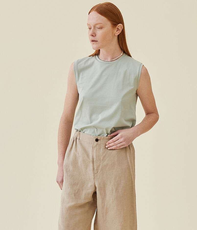 ■ファインコットン ノースリーブプルオーバー