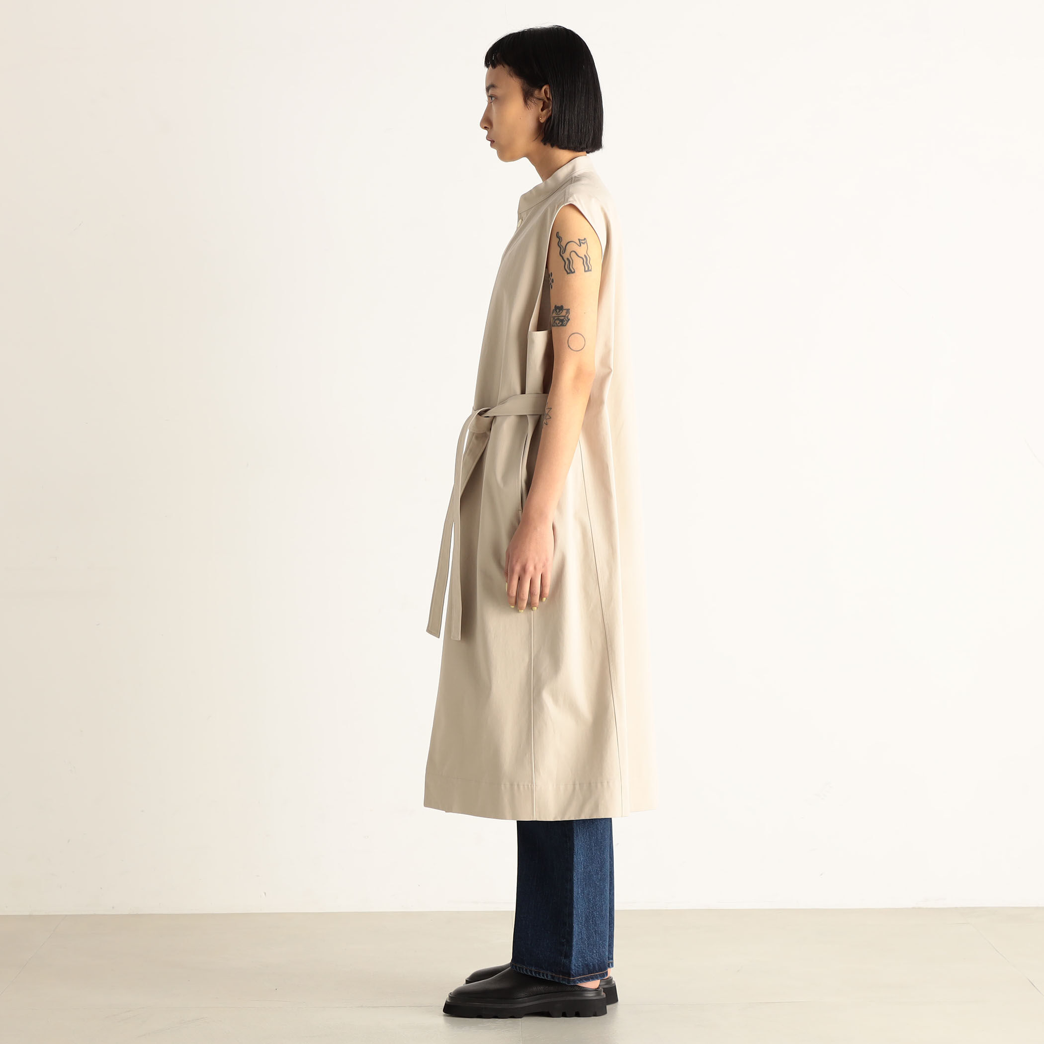 □ゼニア ノースリーブシャツワンピース｜トゥモローランド 公式通販