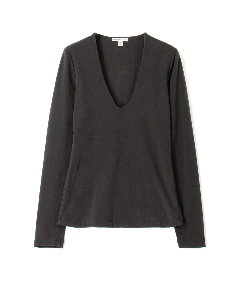 コットンストレッチ ディープVネックTシャツ WLSR3897 コットンストレッチ ディープVネックTシャツ WLSR3897