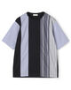 コットン ストライプ デザインTシャツ